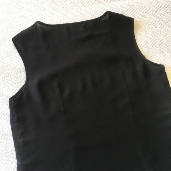 Coldwater Creek Black Sleeveless Ruffle Top XS 4 - Picture 6 of 8